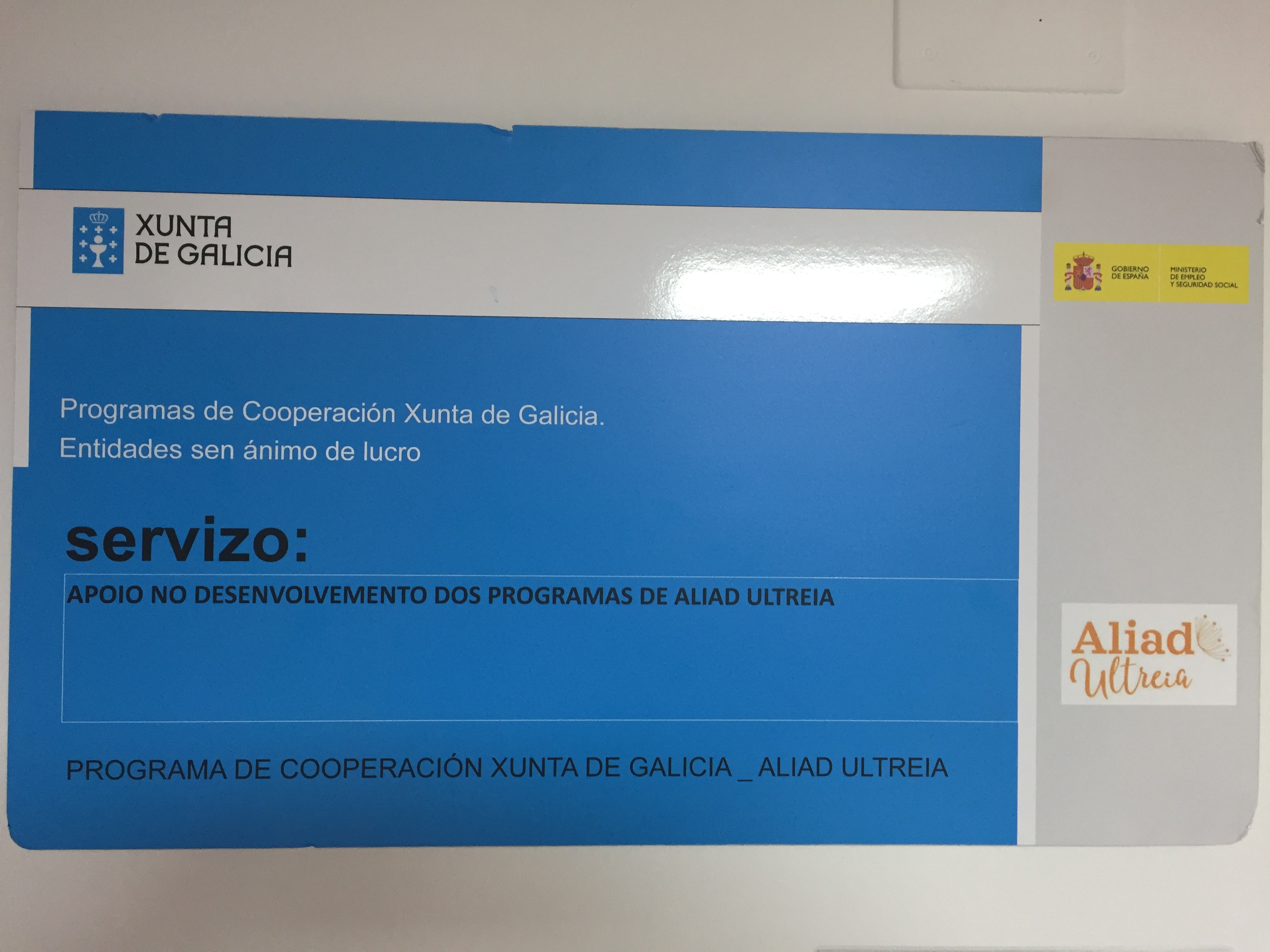 Aliad Ultreia es una de las entidades beneficiarias de los Programas de Cooperación 2020